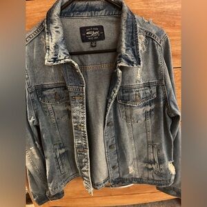 Silver Jeans Faded Denim Jacket